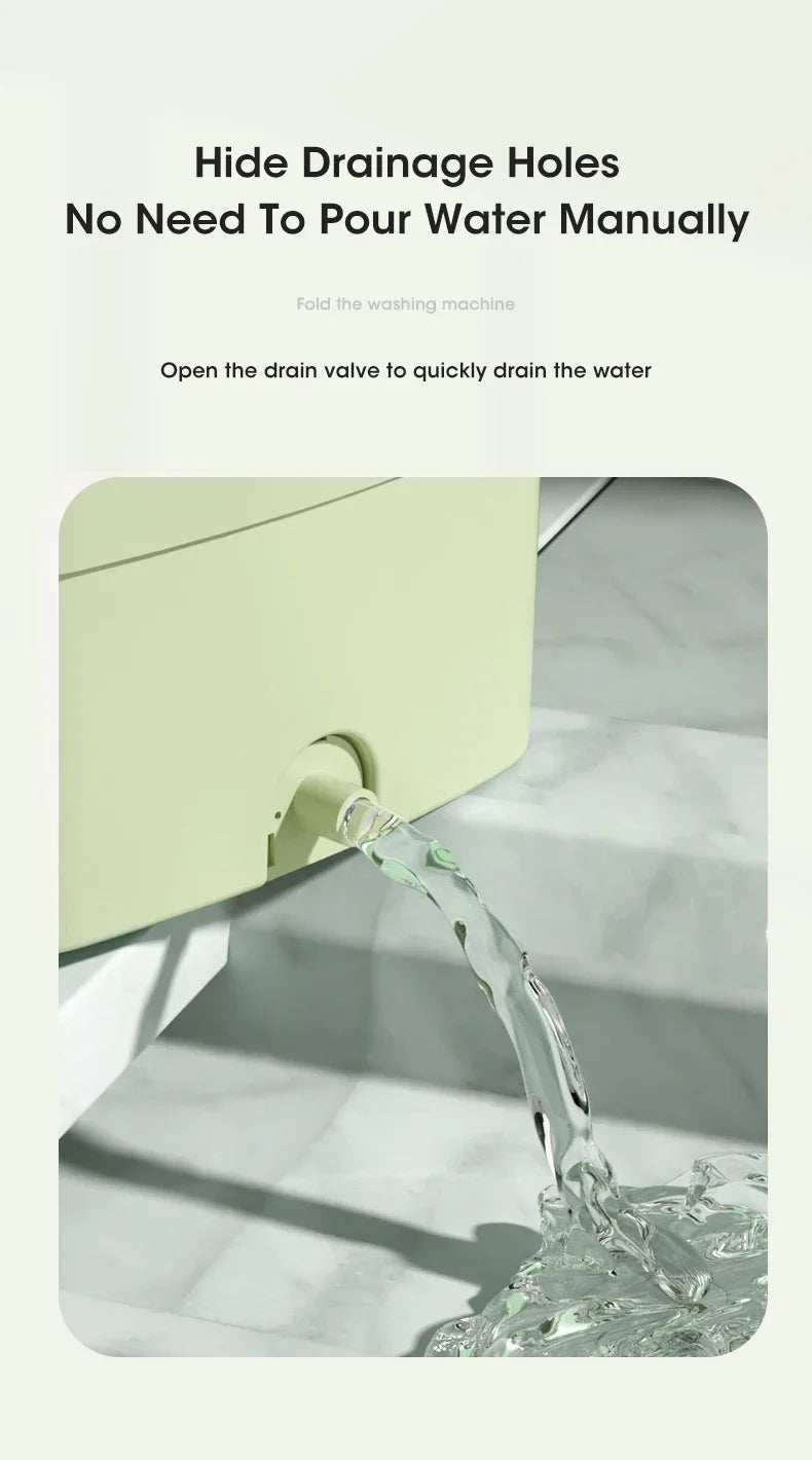 Folding Washing Machine Sock Barrel Centrifuge Washing Machine Clothes Mini Underwear Portable Washing Machine for Dehydration
