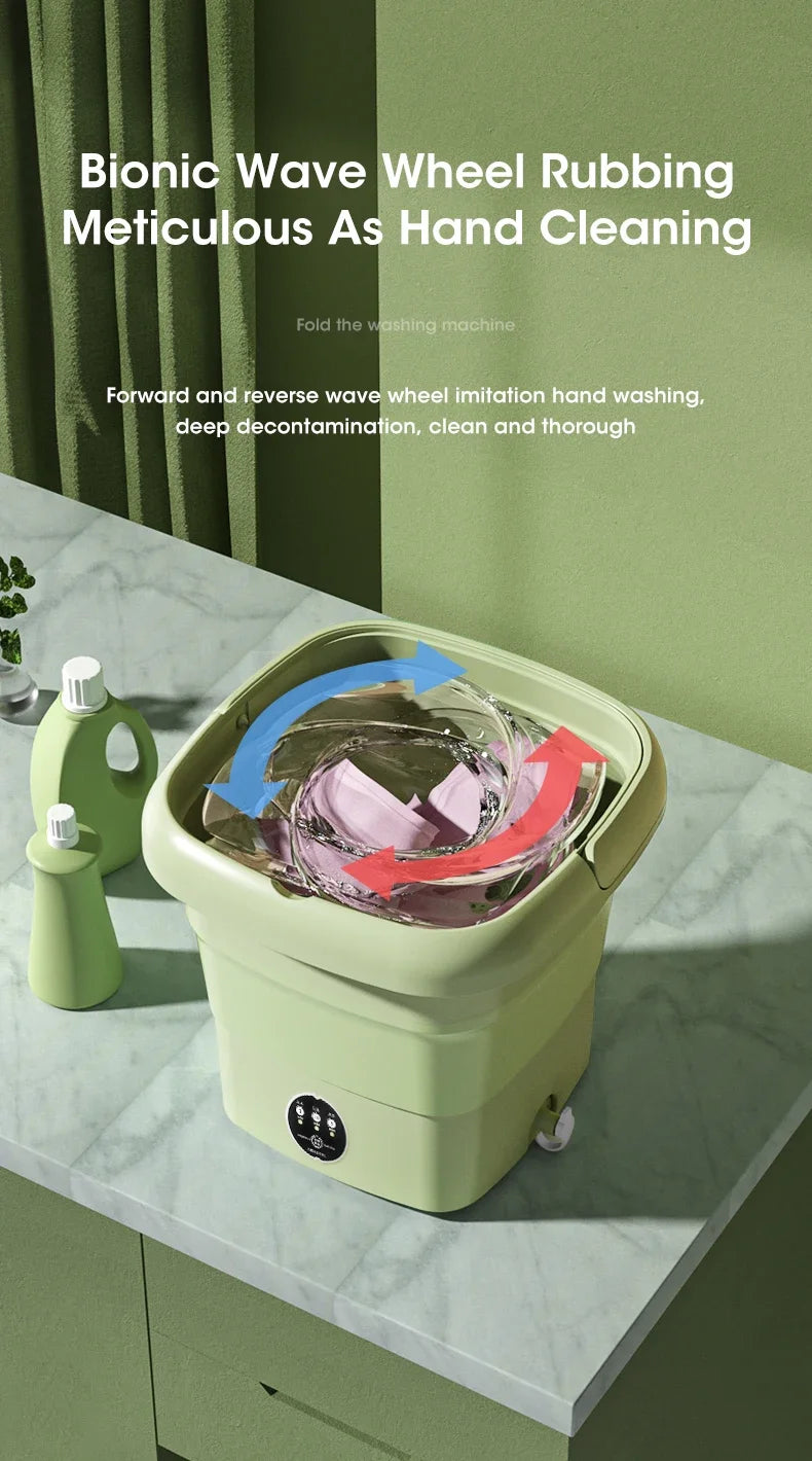 Folding Washing Machine Sock Barrel Centrifuge Washing Machine Clothes Mini Underwear Portable Washing Machine for Dehydration