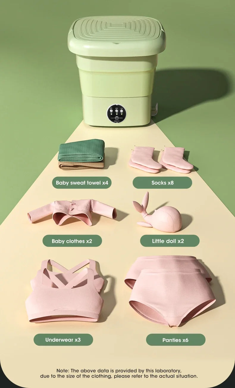 Folding Washing Machine Sock Barrel Centrifuge Washing Machine Clothes Mini Underwear Portable Washing Machine for Dehydration