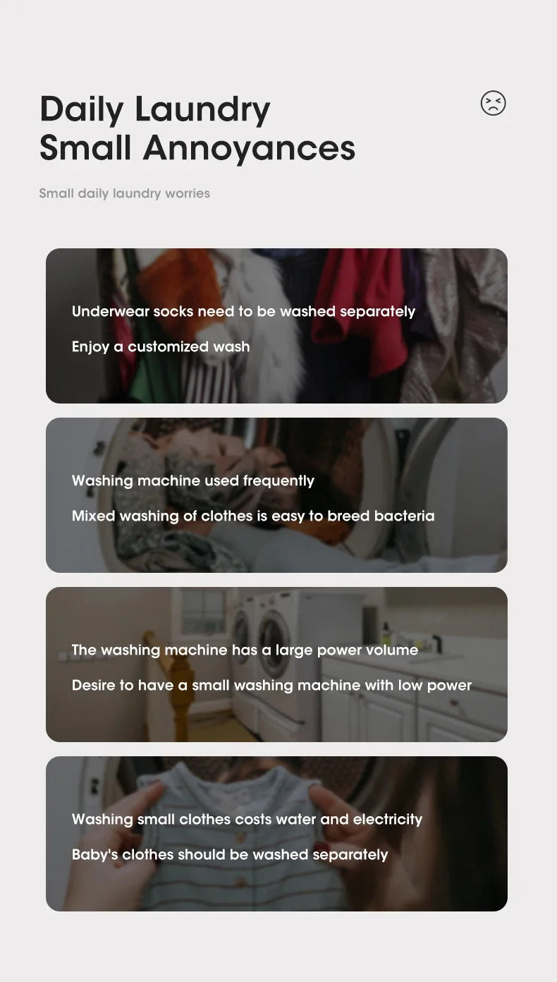 Folding Washing Machine Sock Barrel Centrifuge Washing Machine Clothes Mini Underwear Portable Washing Machine for Dehydration