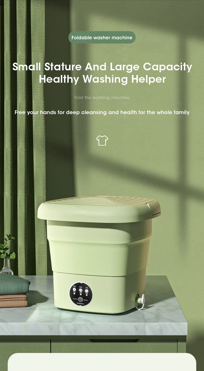 Folding Washing Machine Sock Barrel Centrifuge Washing Machine Clothes Mini Underwear Portable Washing Machine for Dehydration