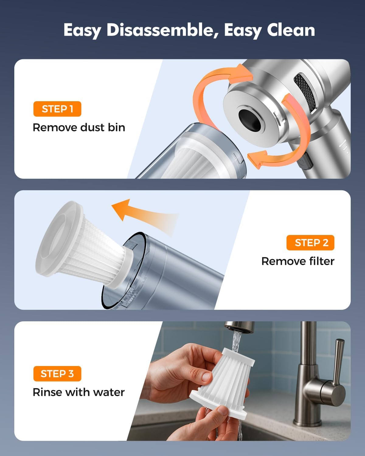 Portable  Wireless Vacuum Cleaner